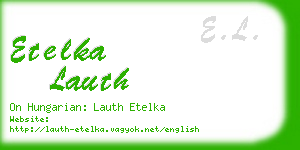 etelka lauth business card